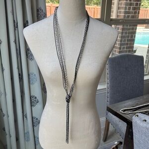 2/$10 Silver Knot Necklace